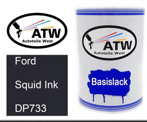 Ford, Squid Ink, DP733: 500ml Lackdose, von ATW Autoteile West.